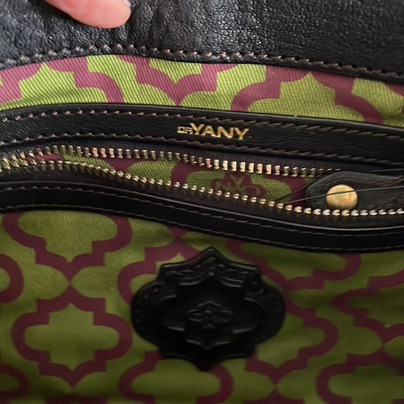 NWOT OrYanny Black Leather Handbag with Turn-lock closure. 10 L x 4 W x 6.5 H - Picture 14 of 16